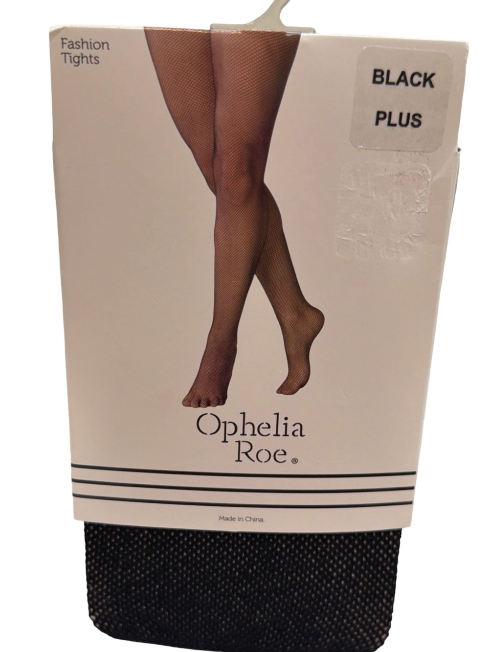 Ophelia Roe Black Fishnet Tights - Plus Size